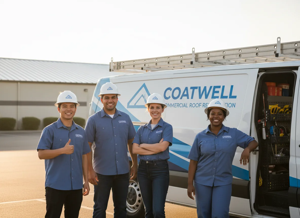 Commercial roof coating company in Harrah, OK